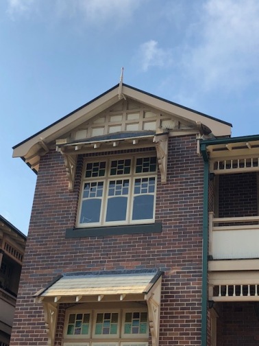 Mosman Queen Anne Federation, all the carpentry was fabricated on site